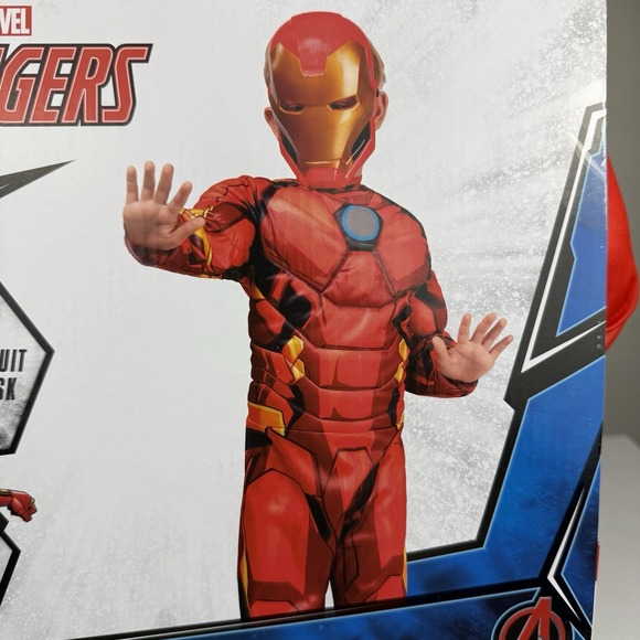 Marvel Comics Iron Man Halloween Costume for Boys Kids Sz Medium 8 BRAND NEW - Picture 5 of 7